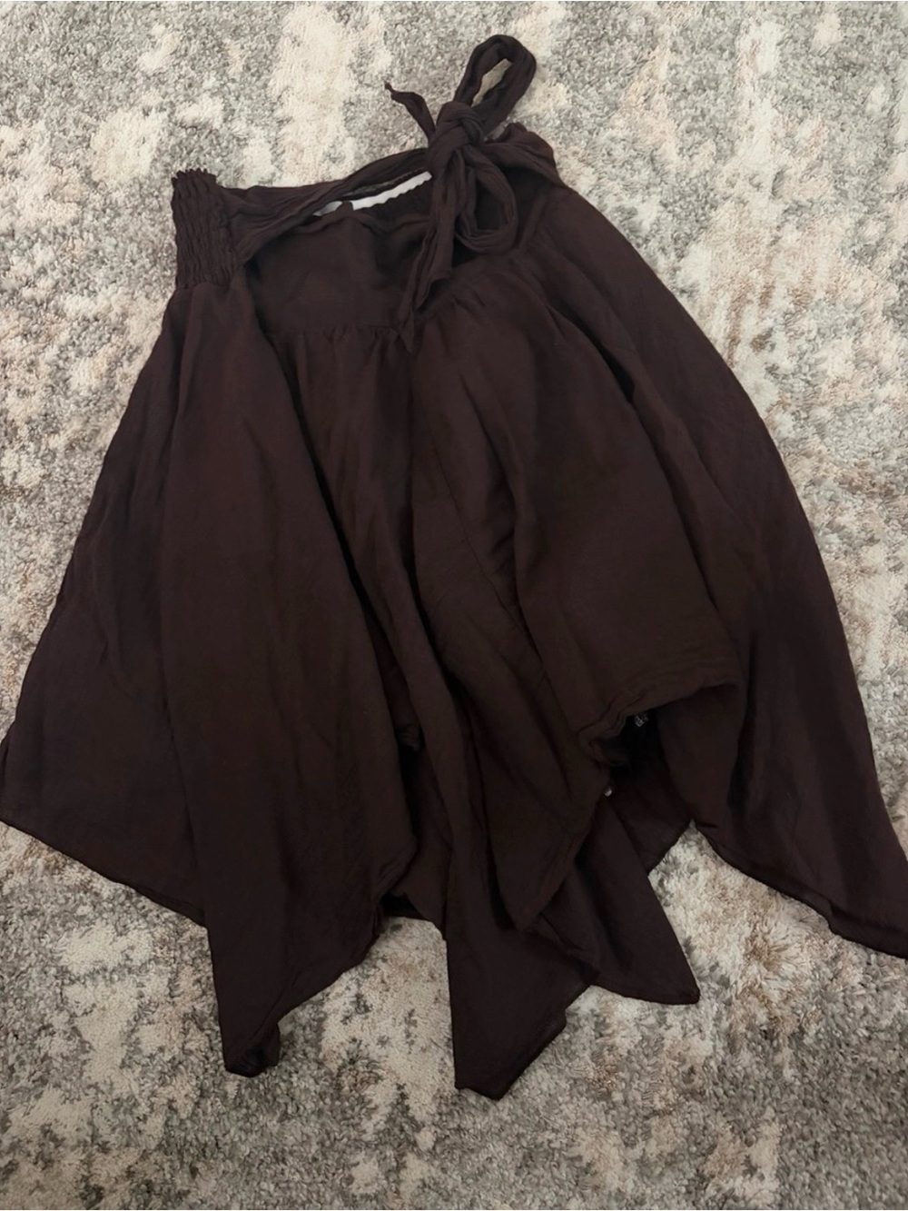 Linen brown fairy bohemian hippie skirt Fits like a medium